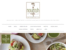 Tablet Screenshot of nourishcafesf.com